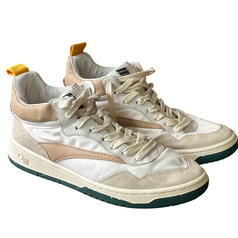 ONCEPT Anthropologie 037 PRINCETON SNEAKERS Mid-Top Shoes OAK Brown/Cream 7.5